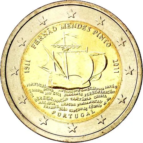2 евро 2011, 500 лет со дня рождения Фернана Мендеса Пинто [Португалия]