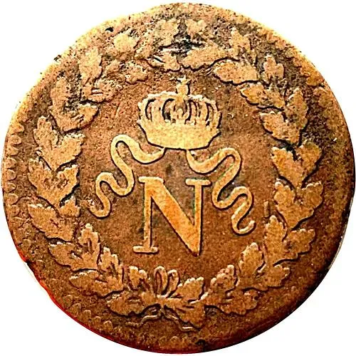 1 десим 1814-1815, N [Франция]