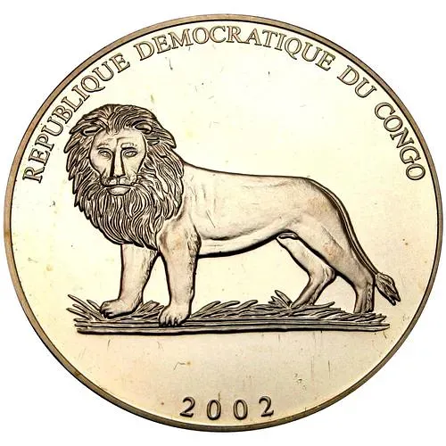 5 франков 2002, футбол [Демократическая Республика Конго]