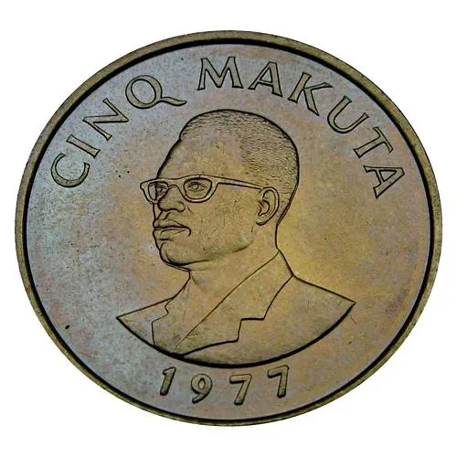 5 макут 1977 [Демократическая Республика Конго / Заир]