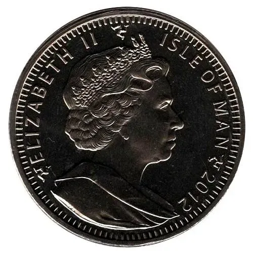 1 крона 2012, Вестминстерское аббатство и трубач [Остров Мэн]