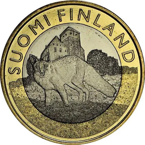 5 евро 2014, Исторические регионы Финляндии. Животные - Исконная Финляндия [Финляндия]