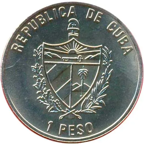 1 песо 2004, могильник [Куба]