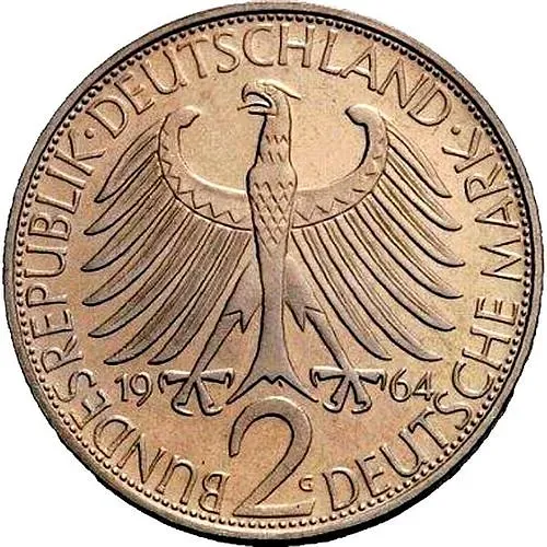 2 Marks 1964, G, Max Planck [Germany]