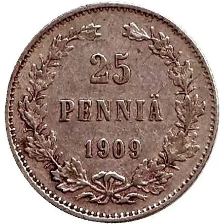 25 пенни 1909, L