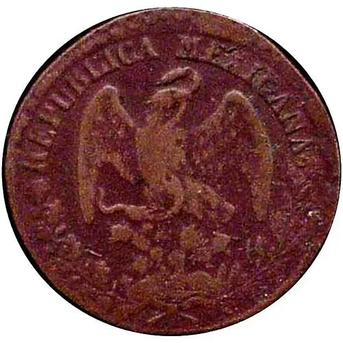 ⅛ реала 1842, Номинал 1/8 на реверсе [Мексика]