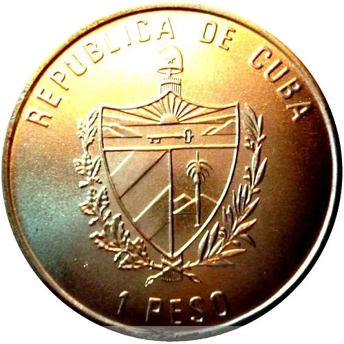 1 песо 2007, орел [Куба]