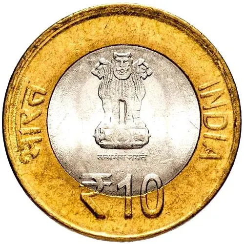 10 рупии 2015, ♦, день йоги [Индия]