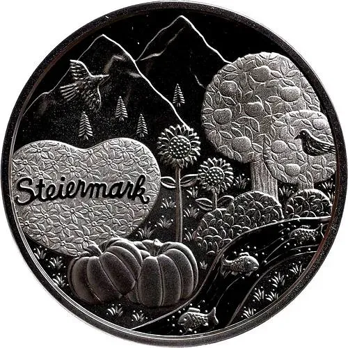 10 евро 2012, Земли Австрии - Штирия, Серебро [Австрия]