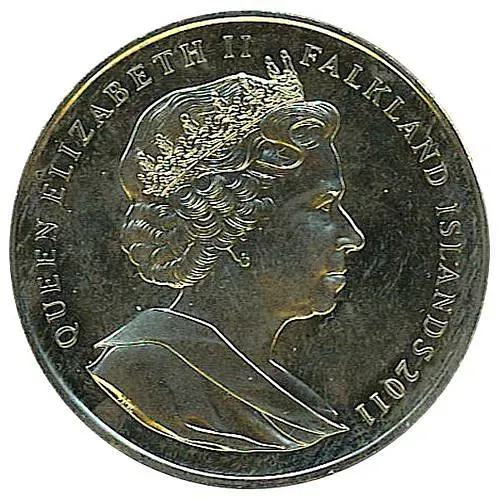 1 крона 2011, 70 лет Поисково-спасательной службе [Фолклендские острова]