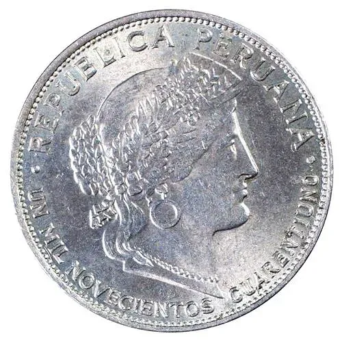 5 сентаво 1944, MIL NOVECIENTOS CUARENTA Y CUATRO [Перу]