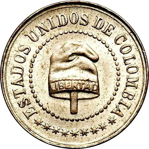 2½ сентаво 1886 [Колумбия]