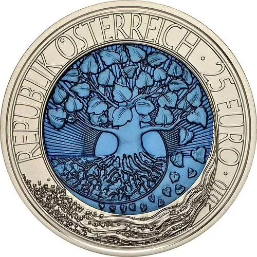 25 евро 2010, Серебро/Ниобий - Возобновляемые источники энергии [Австрия]