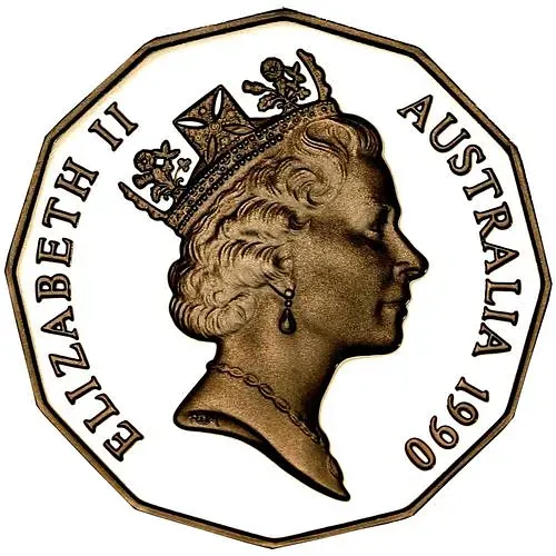 50 центов 1990 [Австралия] Proof