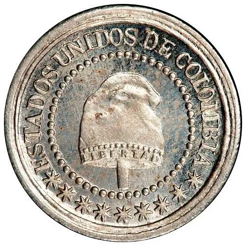 1¼ сентаво 1874 [Колумбия]