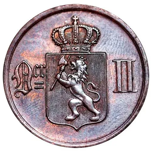 2 эре 1877 [Норвегия]