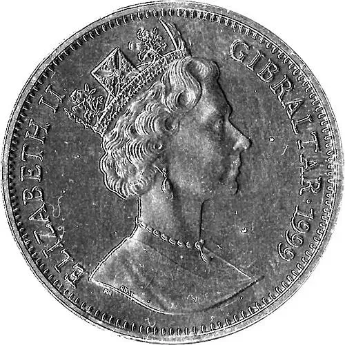 1 крона 1999, Жизнь Королевы-матери - Первая мировая война, Гламис [Гибралтар]