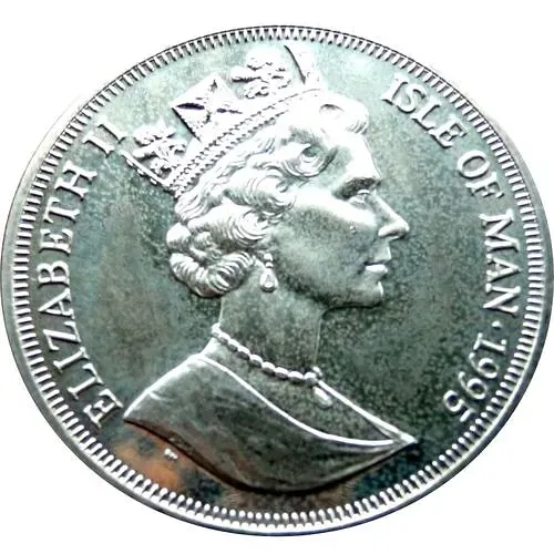 1 крона 1995, Рудольф Дизель, дизельный двигатель [Остров Мэн]