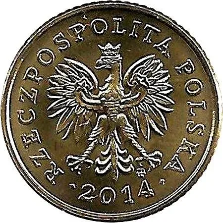 1 грош 2014, вокруг орла [Польша]