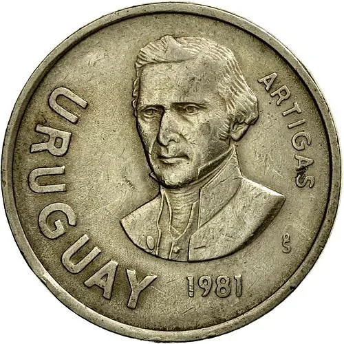 10 новых песо 1981 [Уругвай]