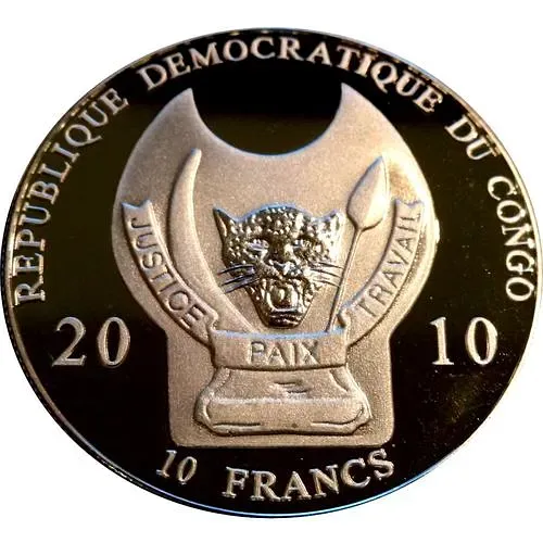10 франков 2010, Воины мира - Самурай [Демократическая Республика Конго]