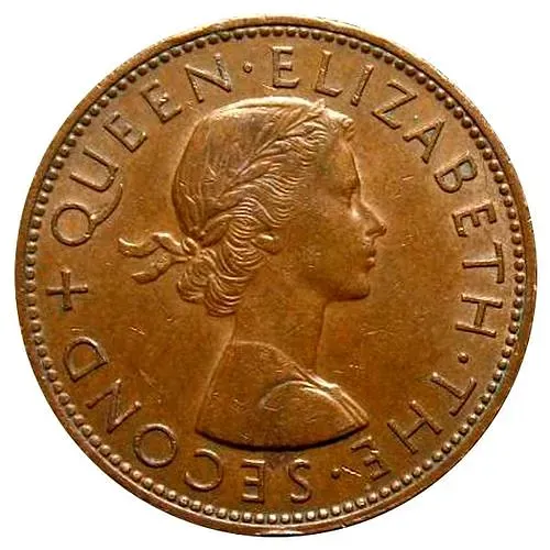 1 пенни 1960 [Новая Зеландия]