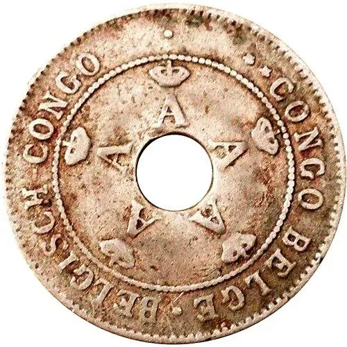 10 сантимов 1924 [Демократическая Республика Конго / Бельгийское Конго]