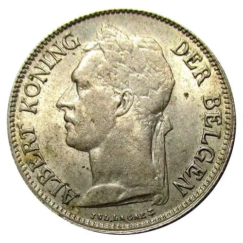 50 сантимов 1924, BELGEN [Демократическая Республика Конго / Бельгийское Конго]