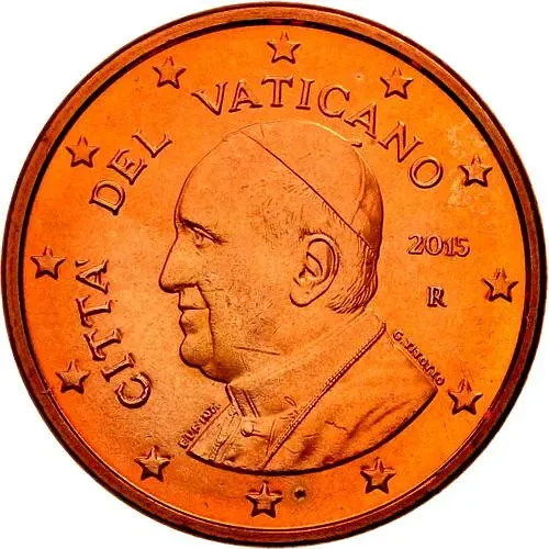 5 евроцентов 2014-2016 [Ватикан]