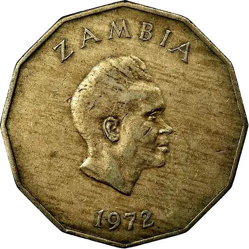 50 нгве 1972, регулярный чекан [Замбия]