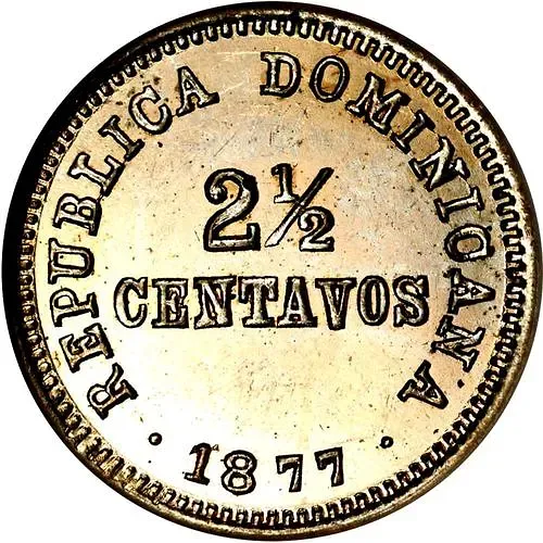2½ сентаво 1877 [Доминикана / Доминика]