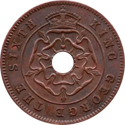 ½ пенни 1951-1952 [Зимбабве / Южная Родезия]