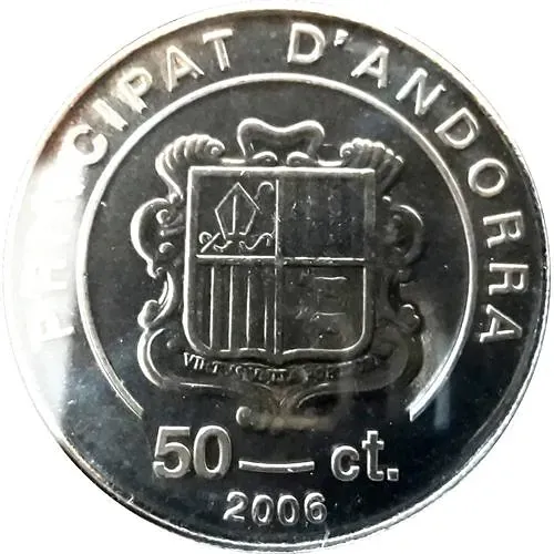 50 сантимов 2006, Новый Папа Бенедикт XVI [Андорра]