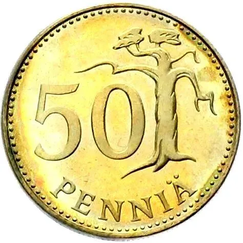 50 пенни 1988, М [Финляндия]