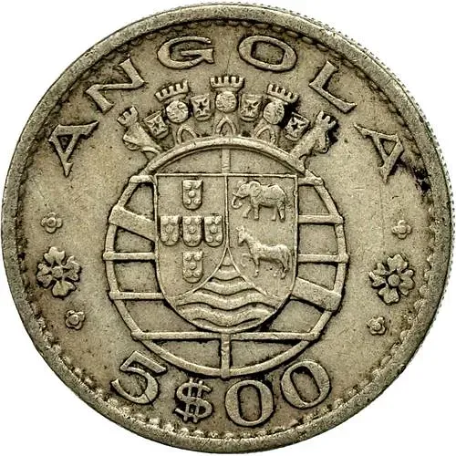 5 эскудо 1972 [Ангола]