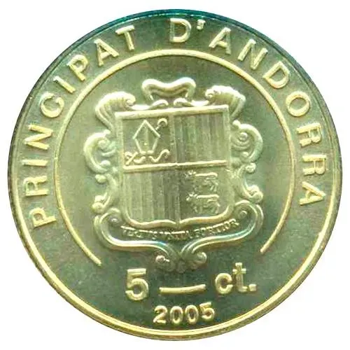 5 сантимов 2005, Смерть Иоанна Павла II [Андорра]