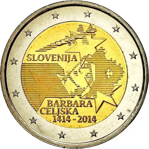 2 евро 2014, 600 лет со дня воцарения Барбары Цилли [Словения]