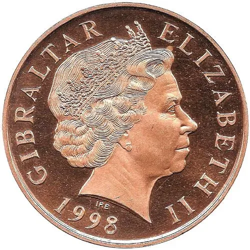 5 фунтов 1998, 40 лет Радио Гибралтара [Гибралтар]