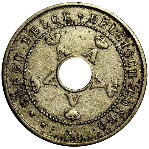 5 сантимов 1920 [Демократическая Республика Конго / Бельгийское Конго]