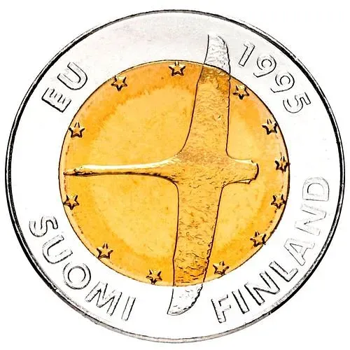 10 марок 1995, Вступление Финляндии в Европейский союз [Финляндия]