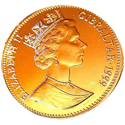 1 крона 1999, Жизнь Королевы-матери - Семейный портрет 1936 [Гибралтар]