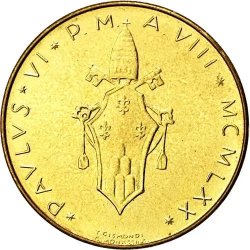 20 лир 1970 [Ватикан]