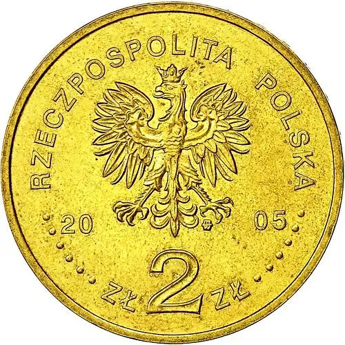 2 злотых 2005, парусное судно [Польша]