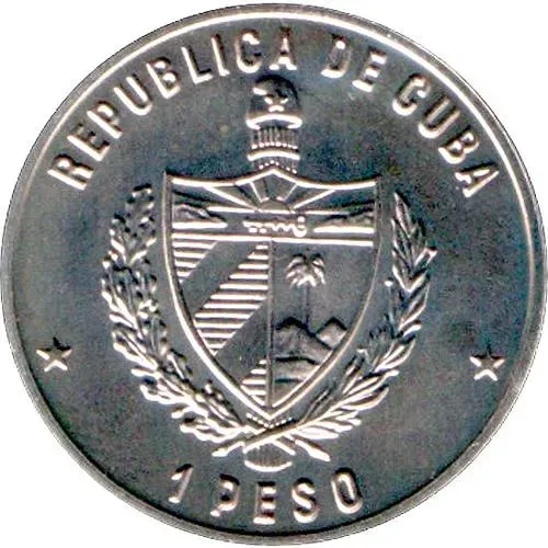 1 песо 1988, 35 лет штурму гарнизона Монкада [Куба]