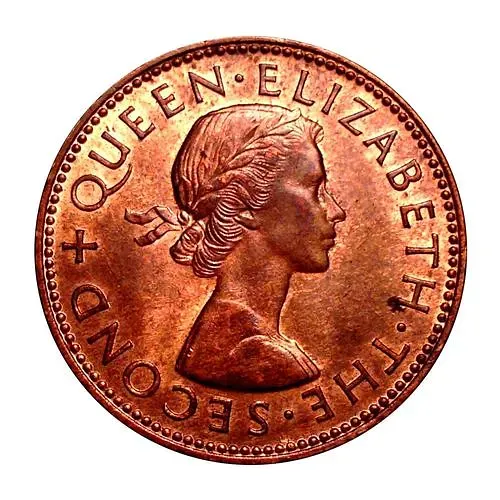 1/2 пенни 1958 [Новая Зеландия]