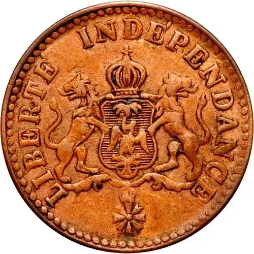 1 сантим 1850, Без AN47 на аверсе [Гаити]