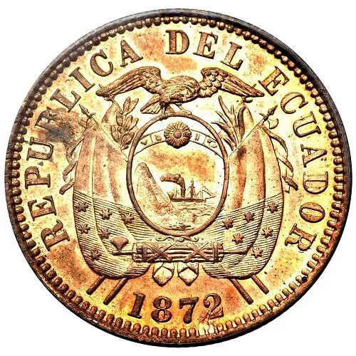 1 сентаво 1872-1890 [Эквадор]