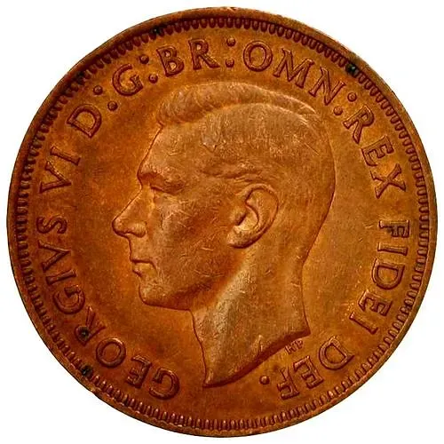 ½ пенни 1949-1952 [Великобритания]