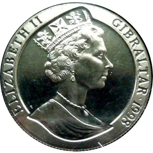 1 крона 1998, Новые цвета Королевского полка Гибралтара [Гибралтар]