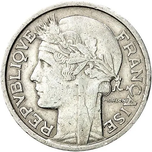 2 франка 1947, без отметки монетного двора [Франция]